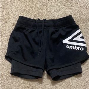 Umbro shorts with built in Spandex